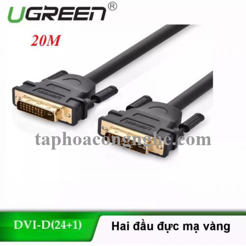 Ugreen 11602 20M màu Đen Cáp tín hiệu DVI 24 + 1 DV101 30011602